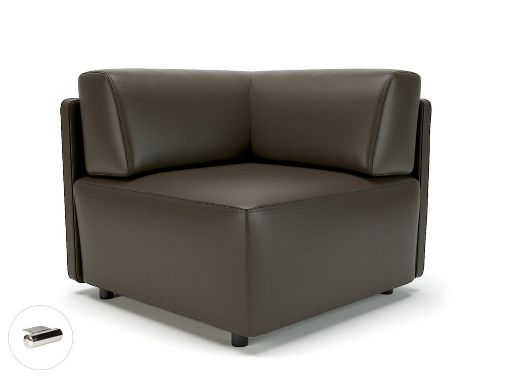Office furniture loomis-87cm-wide-corner-unit-in-cristina-marrone-ultima-faux-leather Dynamic   Colour  