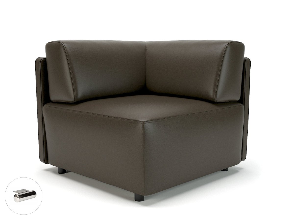 Office furniture loomis-87cm-wide-corner-unit-in-cristina-marrone-ultima-faux-leather Dynamic   Colour  