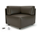 Office furniture loomis-87cm-wide-corner-unit-in-cristina-marrone-ultima-faux-leather-with-socket Dynamic   Colour  