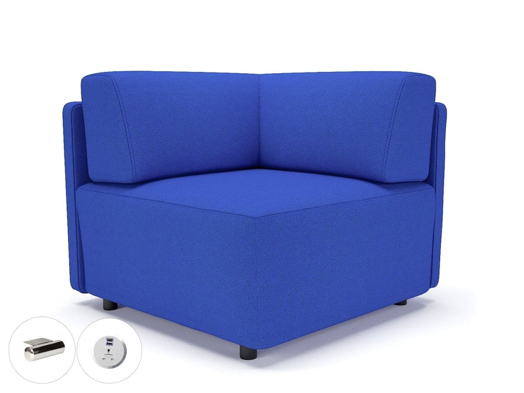 Office furniture loomis-87cm-wide-corner-unit-in-camira-era-fabric-with-socket Dynamic   Colour  
