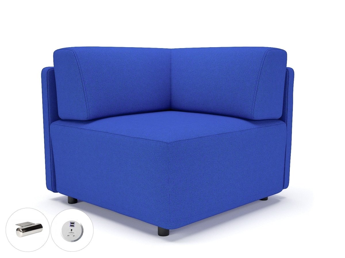 Office furniture loomis-87cm-wide-corner-unit-in-camira-era-fabric-with-socket Dynamic   Colour  