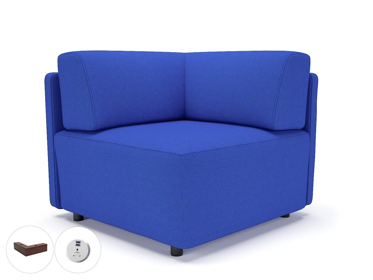 Office furniture loomis-87cm-wide-corner-unit-in-camira-era-fabric-with-socket Dynamic   Colour  