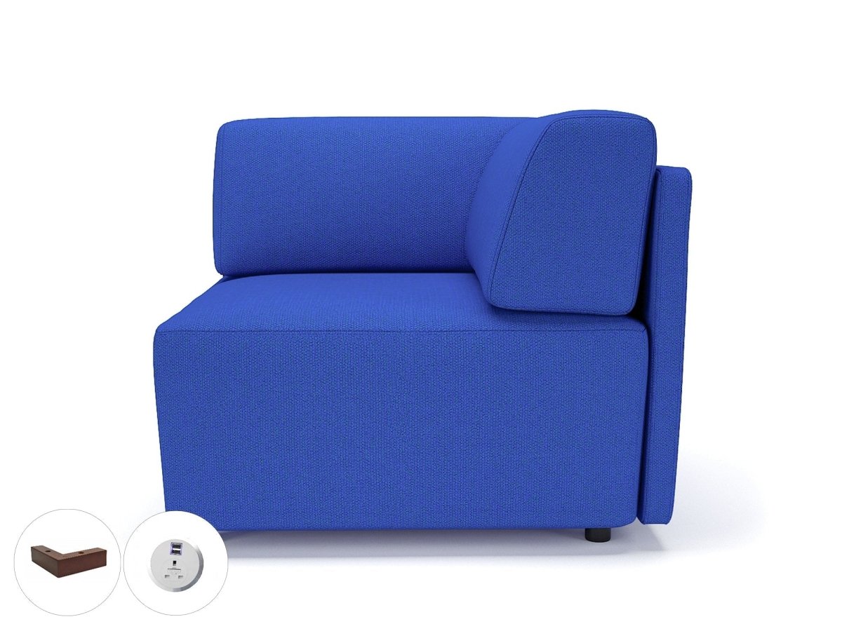 Office furniture loomis-87cm-wide-corner-unit-in-camira-era-fabric-with-socket Dynamic   Colour  