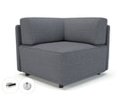 Office furniture loomis-87cm-wide-corner-unit-in-camira-era-fabric-with-socket Dynamic   Colour  