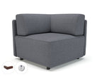 Office furniture loomis-87cm-wide-corner-unit-in-camira-era-fabric-with-socket Dynamic   Colour  
