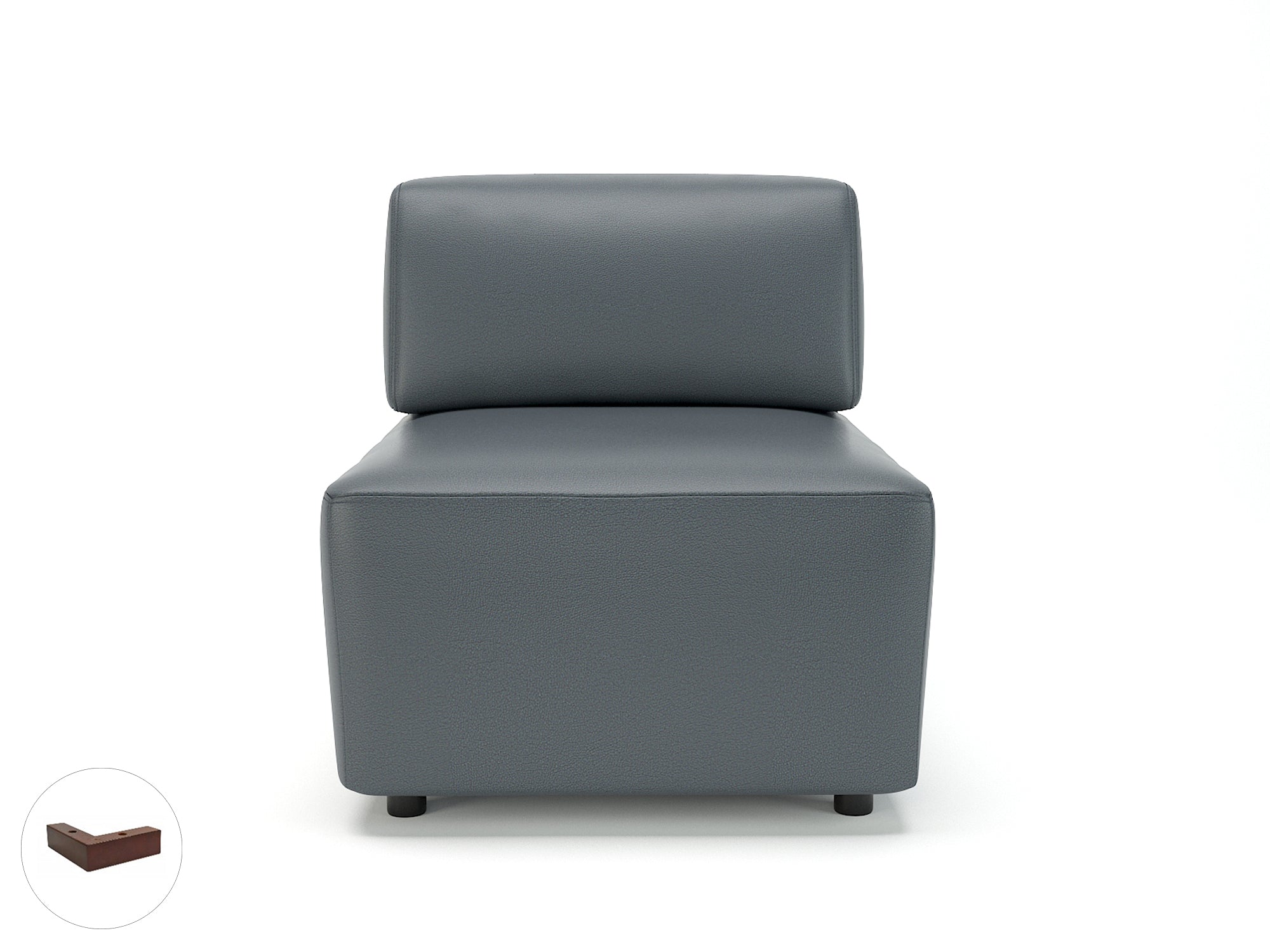 Office furniture loomis-65cm-wide-modular-unit-in-cristina-marrone-ultima-faux-leather Dynamic  Ebony Wood Colour Chalk 