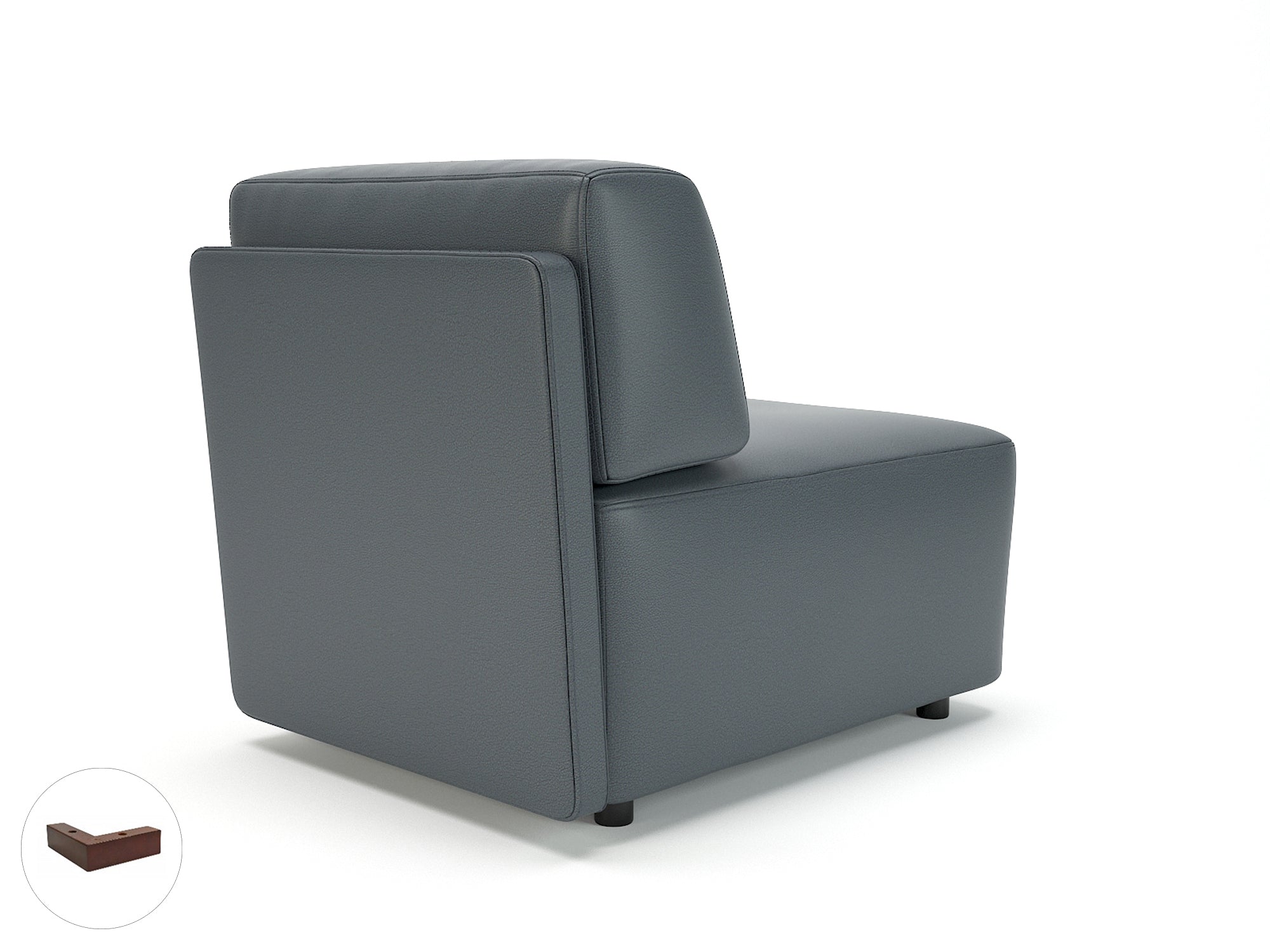 Office furniture loomis-65cm-wide-modular-unit-in-cristina-marrone-ultima-faux-leather Dynamic  Light Wood Colour Chalk 