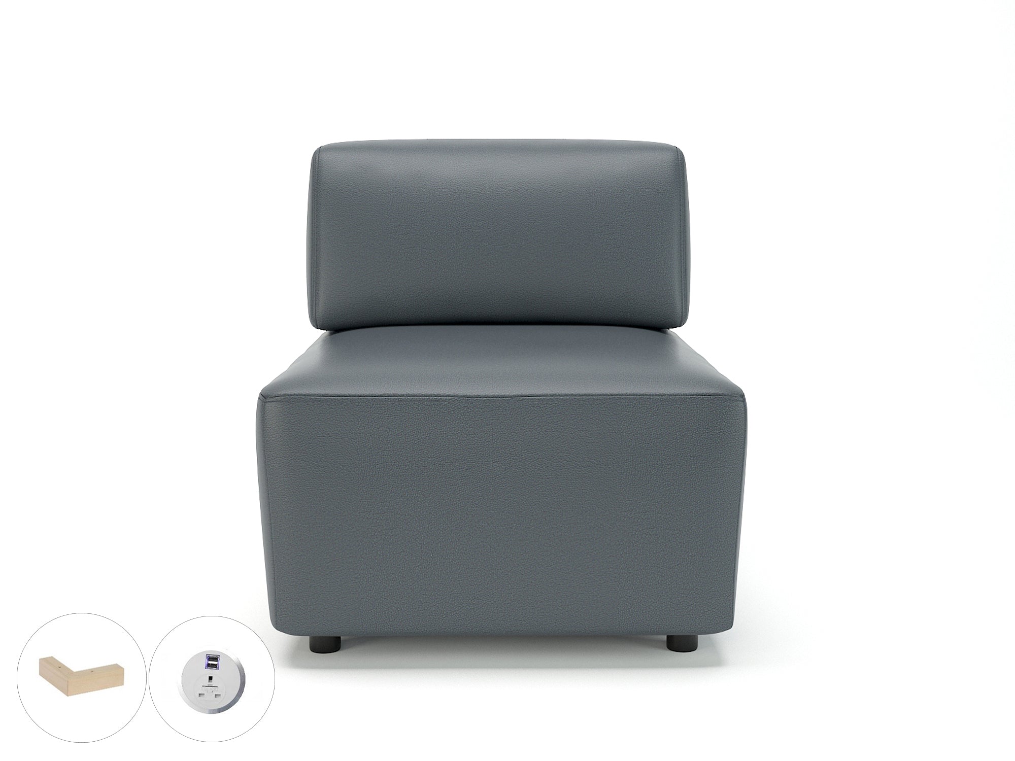 loomis-65cm-wide-modular-unit-in-cristina-marrone-ultima-faux-leather-with-socket Dynamic  Ebony Wood Colour Chilli 