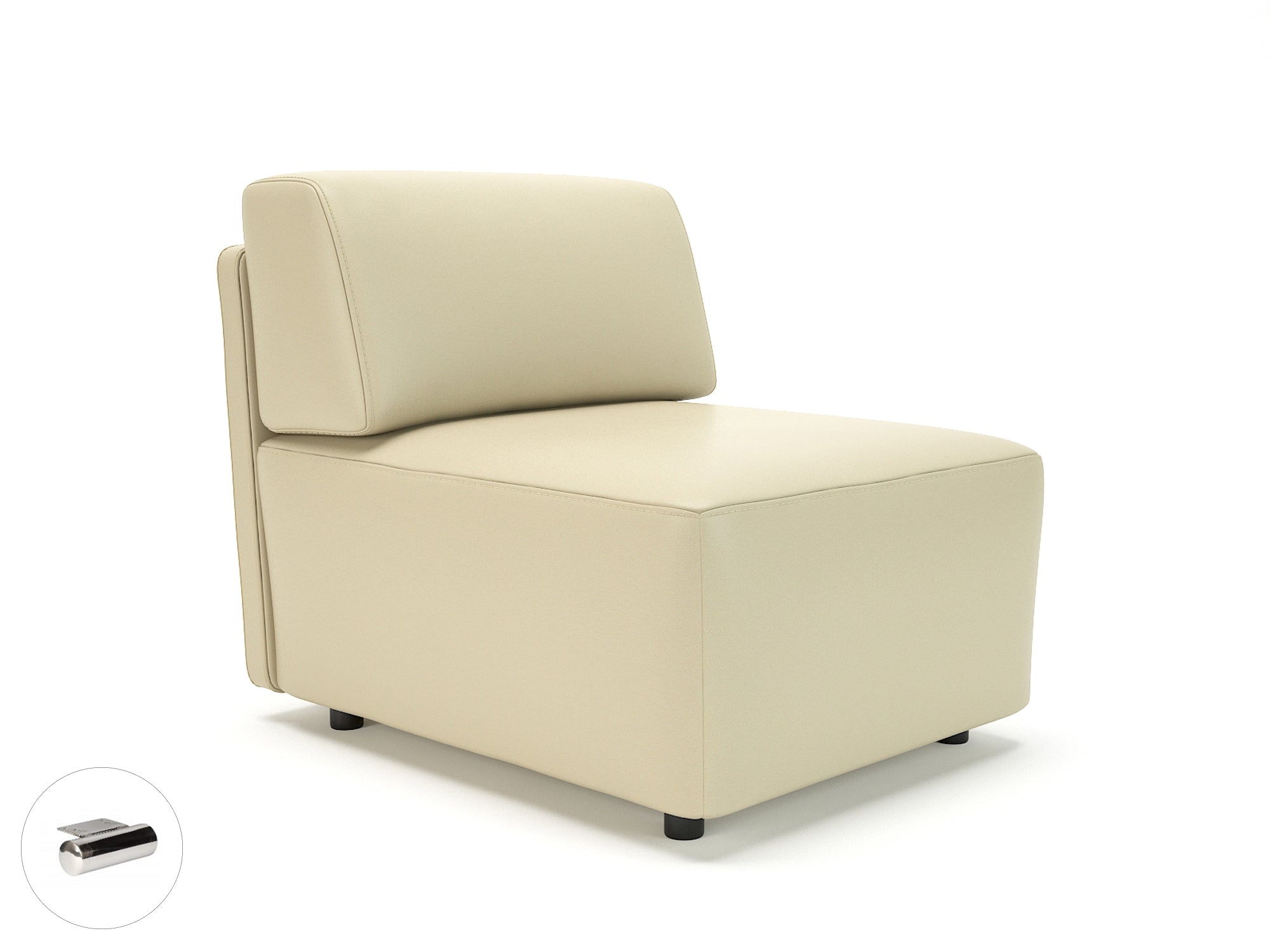 Office furniture loomis-65cm-wide-modular-unit-in-cristina-marrone-ultima-faux-leather Dynamic  Chrome Colour Cream 