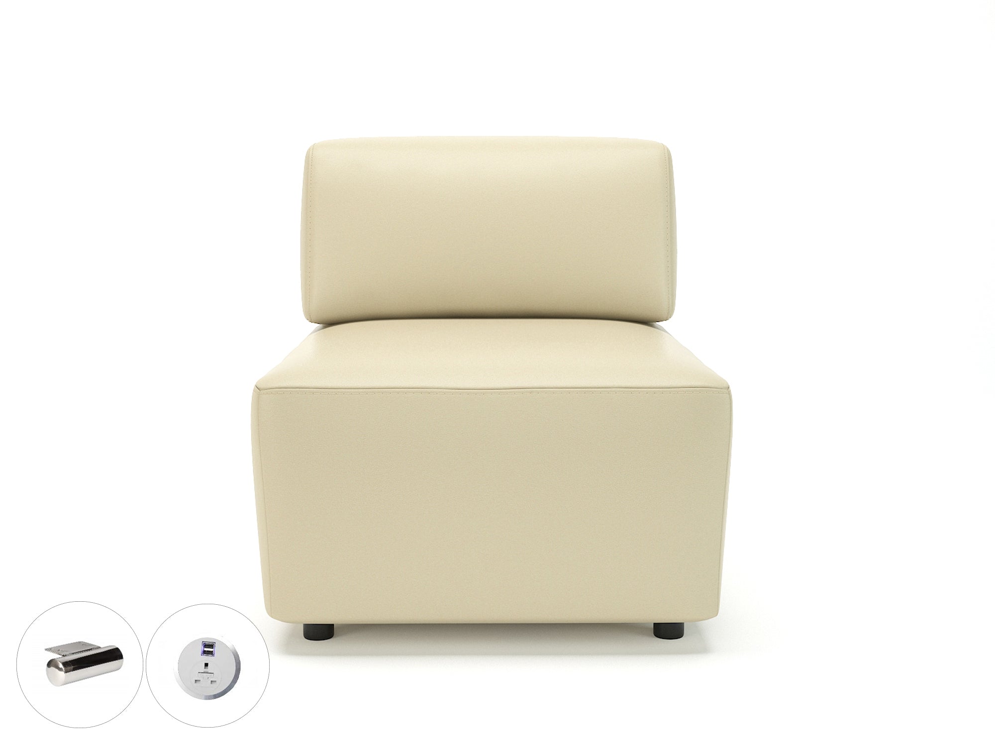 loomis-65cm-wide-modular-unit-in-cristina-marrone-ultima-faux-leather-with-socket Dynamic  Ebony Wood Colour Cream 