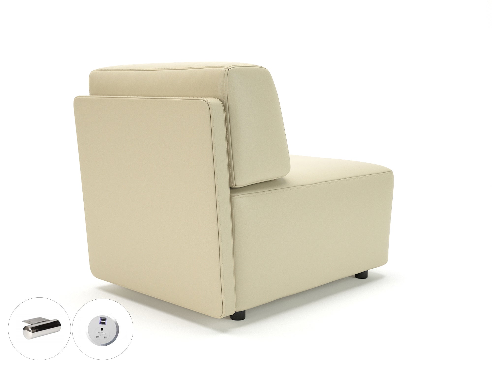 loomis-65cm-wide-modular-unit-in-cristina-marrone-ultima-faux-leather-with-socket Dynamic  Light Wood Colour Cream 