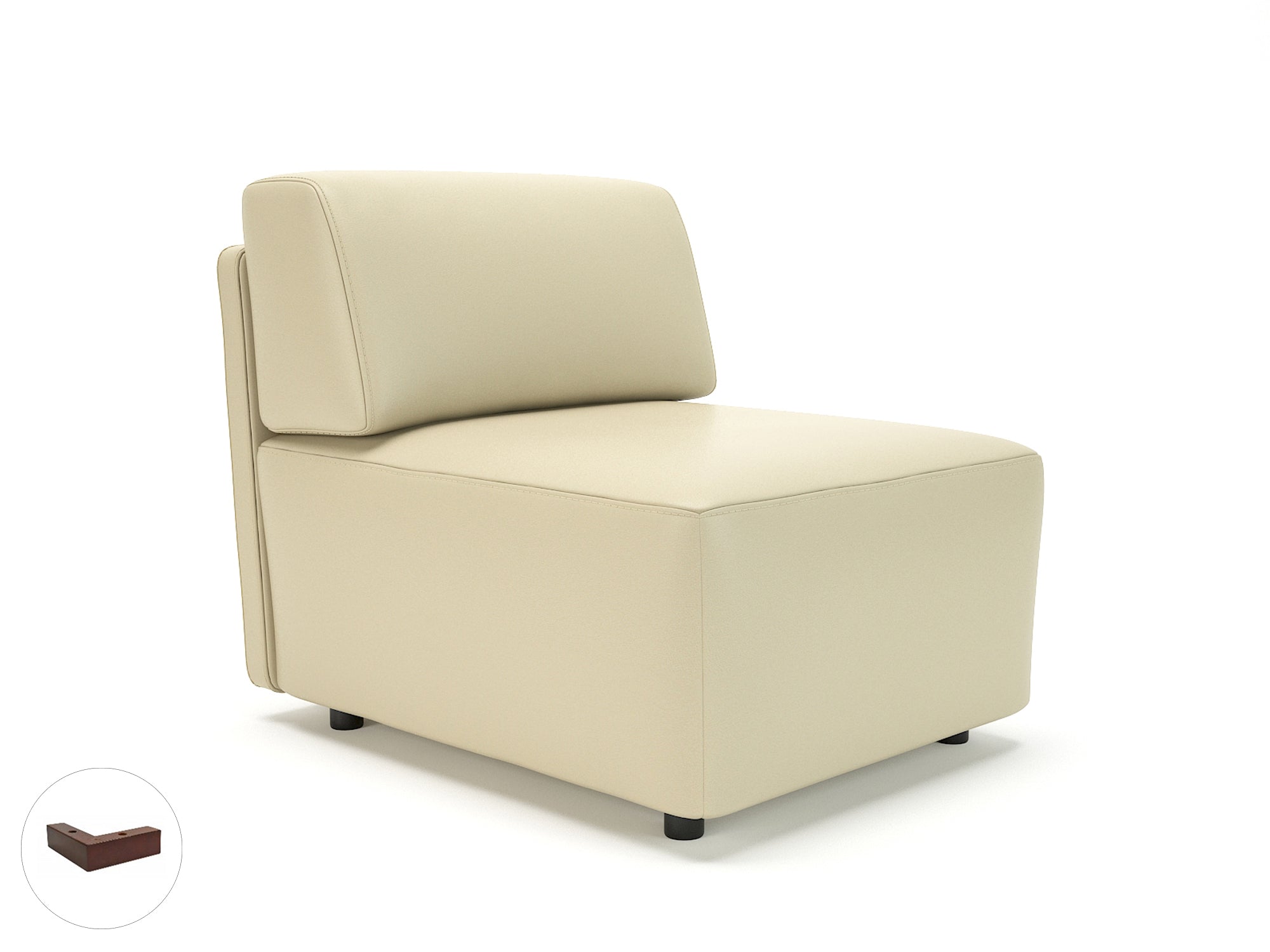 Office furniture loomis-65cm-wide-modular-unit-in-cristina-marrone-ultima-faux-leather Dynamic  Chrome Colour Mocha 