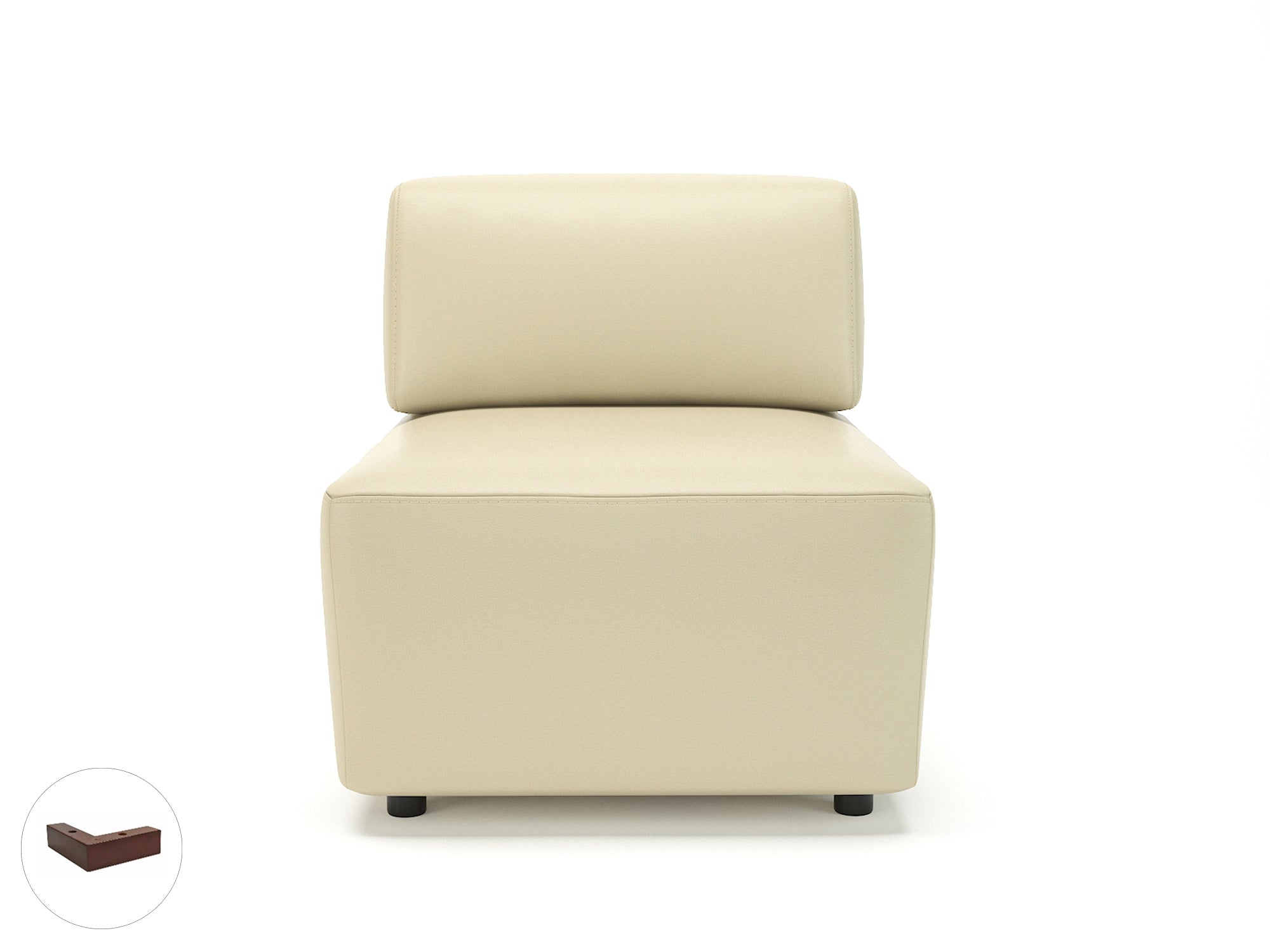 Office furniture loomis-65cm-wide-modular-unit-in-cristina-marrone-ultima-faux-leather Dynamic  Ebony Wood Colour Mocha 