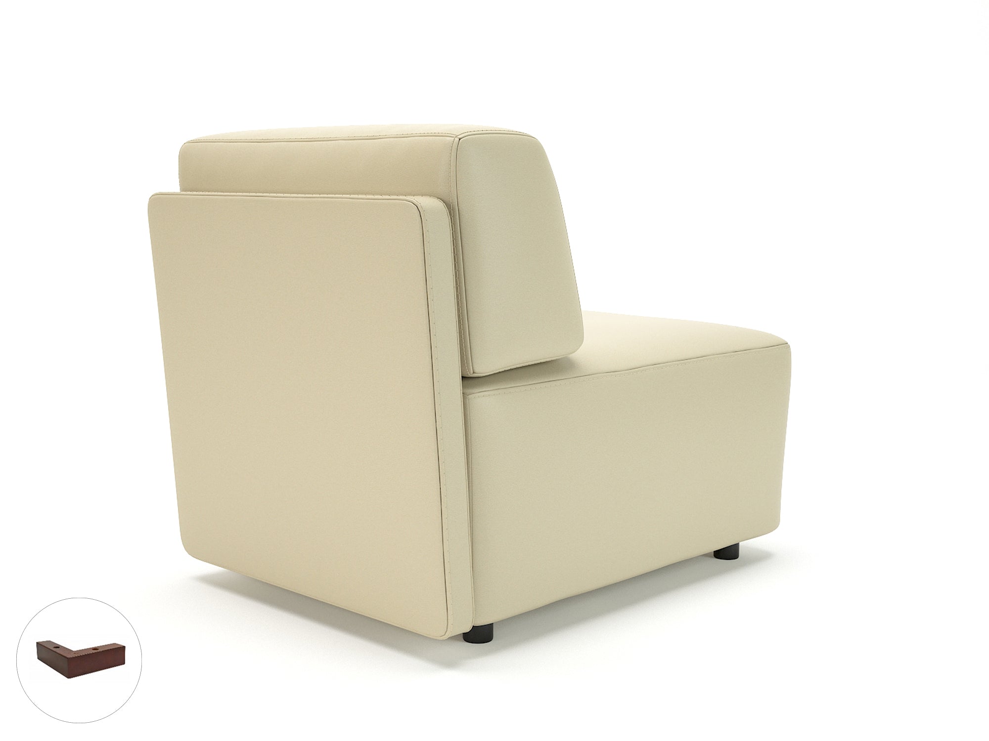 Office furniture loomis-65cm-wide-modular-unit-in-cristina-marrone-ultima-faux-leather Dynamic  Light Wood Colour Mocha 