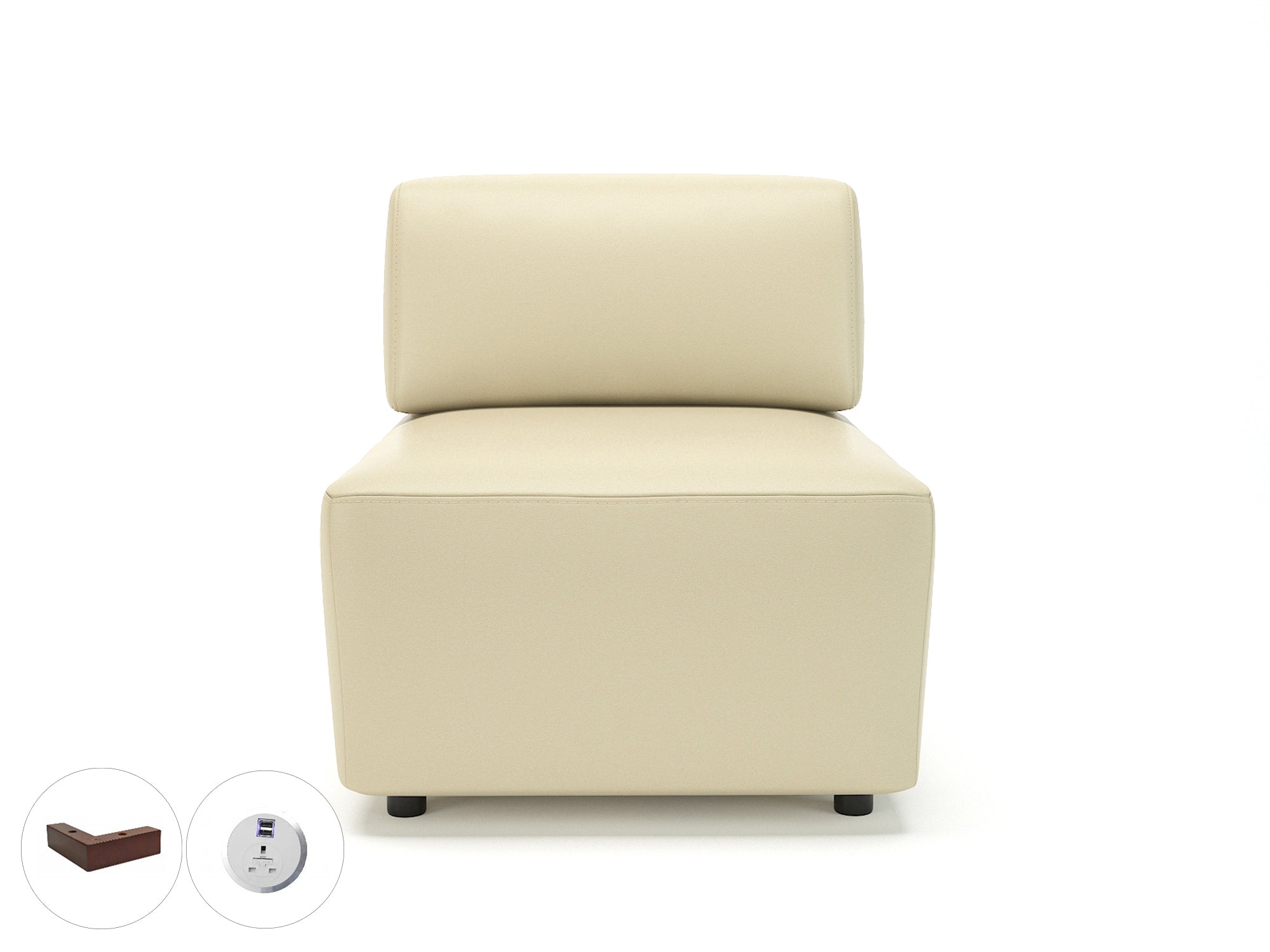 loomis-65cm-wide-modular-unit-in-cristina-marrone-ultima-faux-leather-with-socket Dynamic  Ebony Wood Colour Mocha 