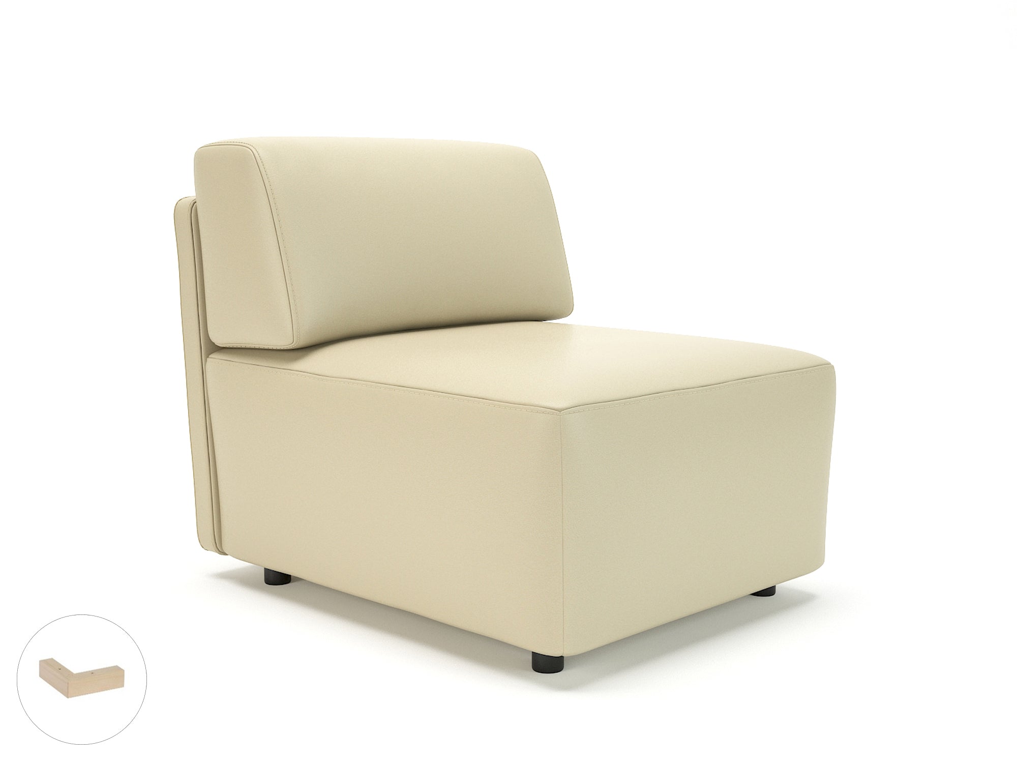 Office furniture loomis-65cm-wide-modular-unit-in-cristina-marrone-ultima-faux-leather Dynamic  Chrome Colour Steel 