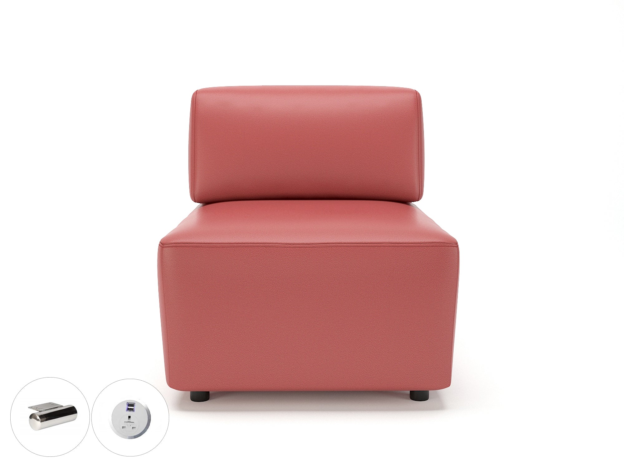 loomis-65cm-wide-modular-unit-in-cristina-marrone-ultima-faux-leather-with-socket Dynamic  Ebony Wood Colour Taupe 