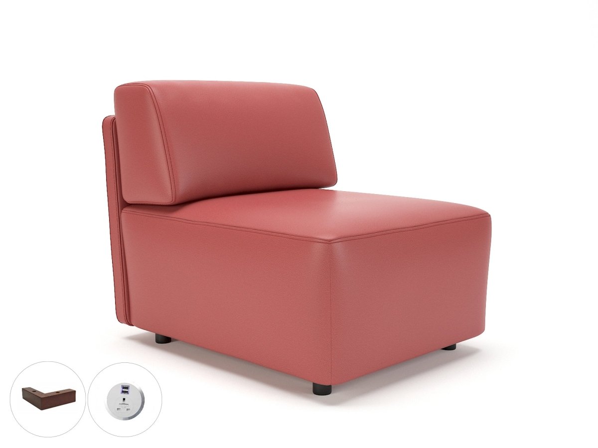 Office furniture loomis-65cm-wide-modular-unit-in-cristina-marrone-ultima-faux-leather-with-socket Dynamic   Colour  