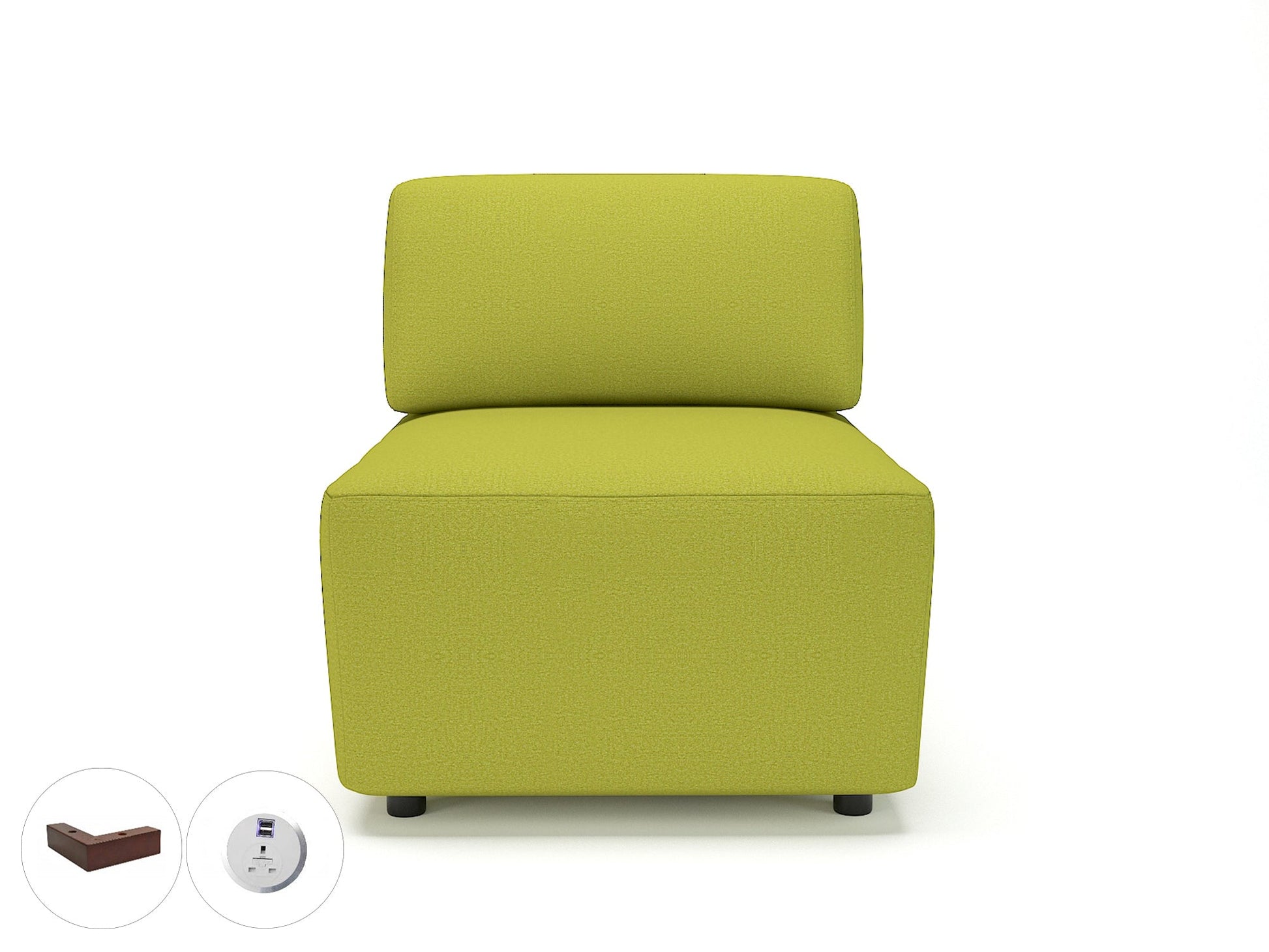 Office furniture loomis-65cm-wide-modular-unit-in-warwick-dolly-fabric-with-socket Dynamic  Ebony Wood Colour Denim 