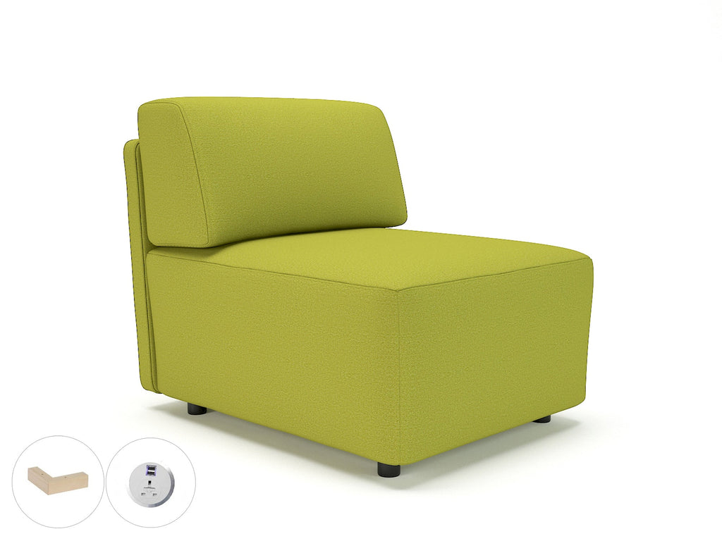 Office furniture loomis-65cm-wide-modular-unit-in-warwick-dolly-fabric-with-socket Dynamic  Chrome Colour Ebony 