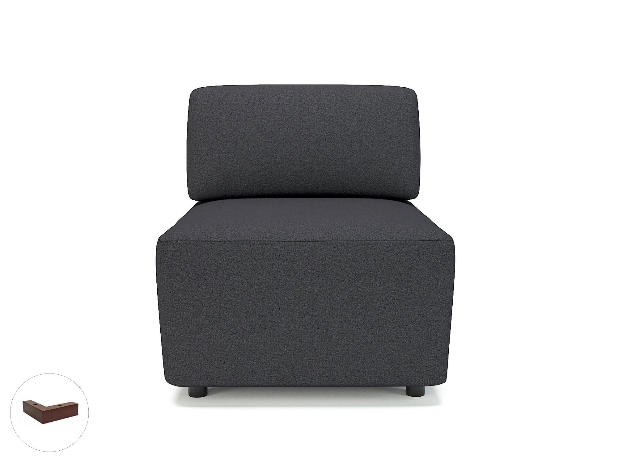 Office furniture loomis-65cm-wide-modular-unit-in-warwick-dolly-fabric Dynamic  Ebony Wood Colour Linen 
