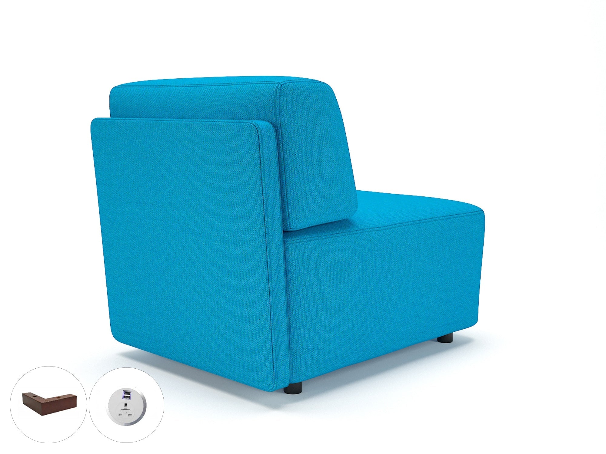 Office furniture loomis-65cm-wide-modular-unit-in-camira-era-fabric-with-socket Dynamic  Light Wood Colour Perennial 
