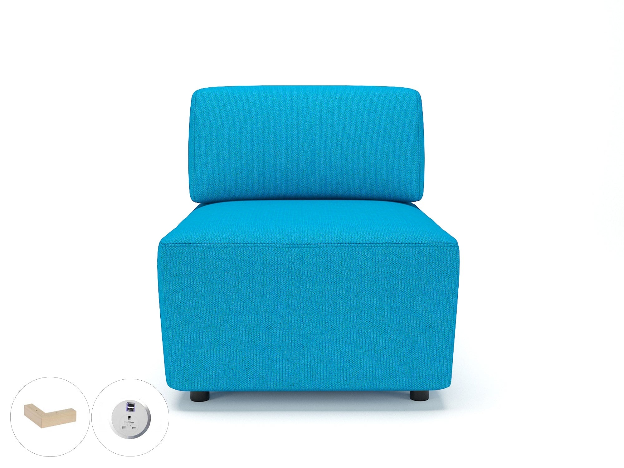Office furniture loomis-65cm-wide-modular-unit-in-camira-era-fabric-with-socket Dynamic  Ebony Wood Colour Period 