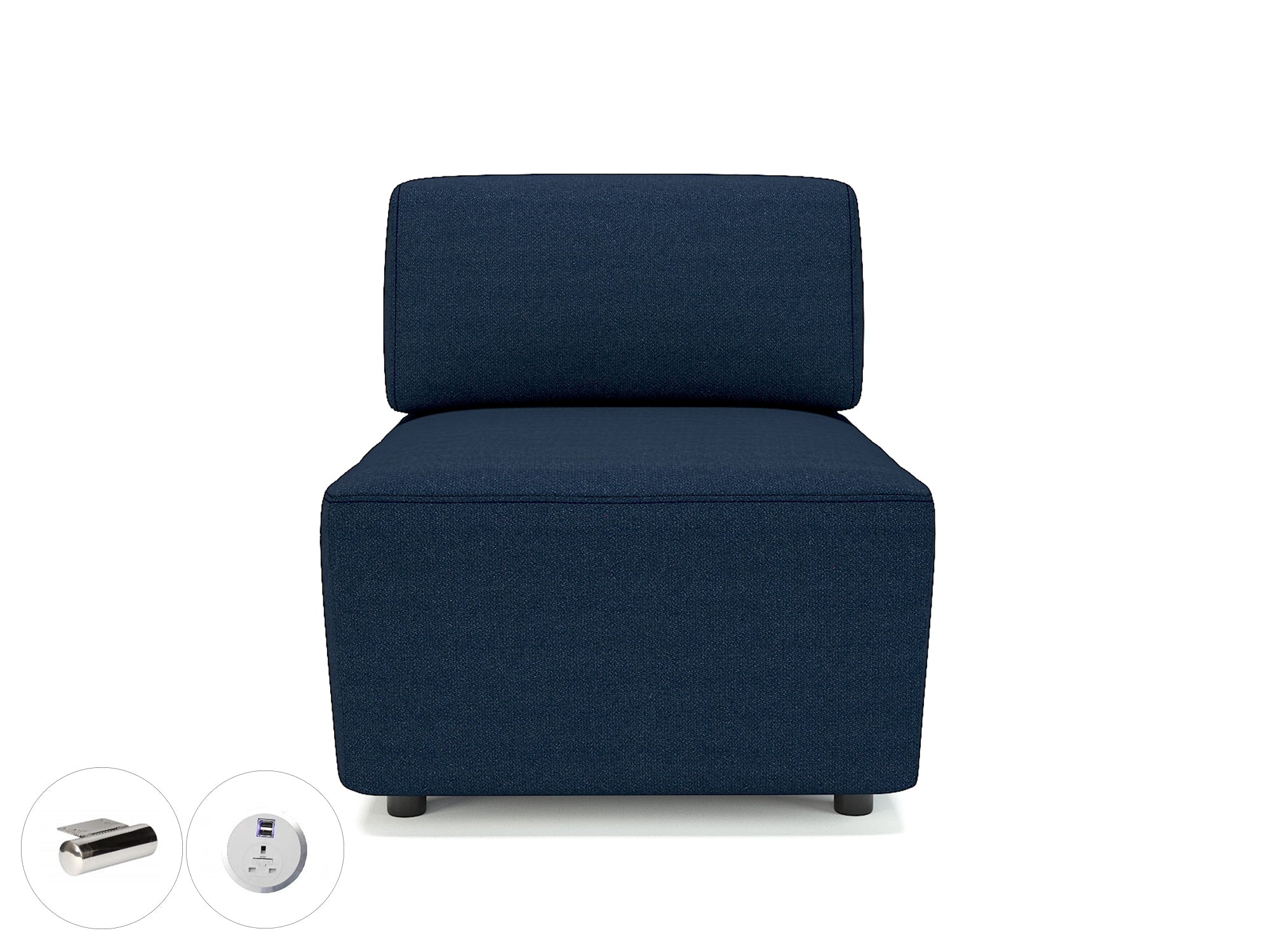 Office furniture loomis-65cm-wide-modular-unit-in-camira-era-fabric-with-socket Dynamic  Ebony Wood Colour Present 