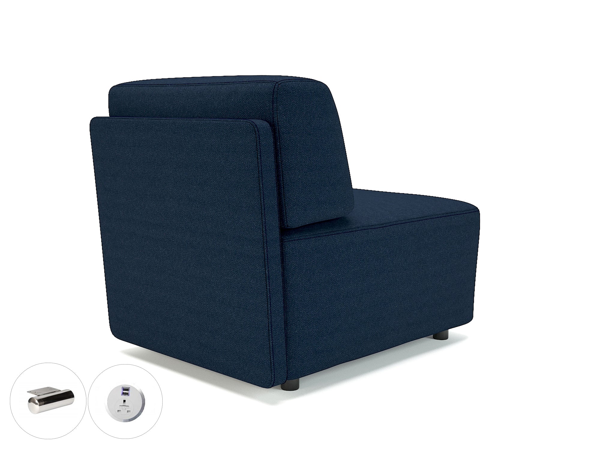 Office furniture loomis-65cm-wide-modular-unit-in-camira-era-fabric-with-socket Dynamic  Light Wood Colour Present 