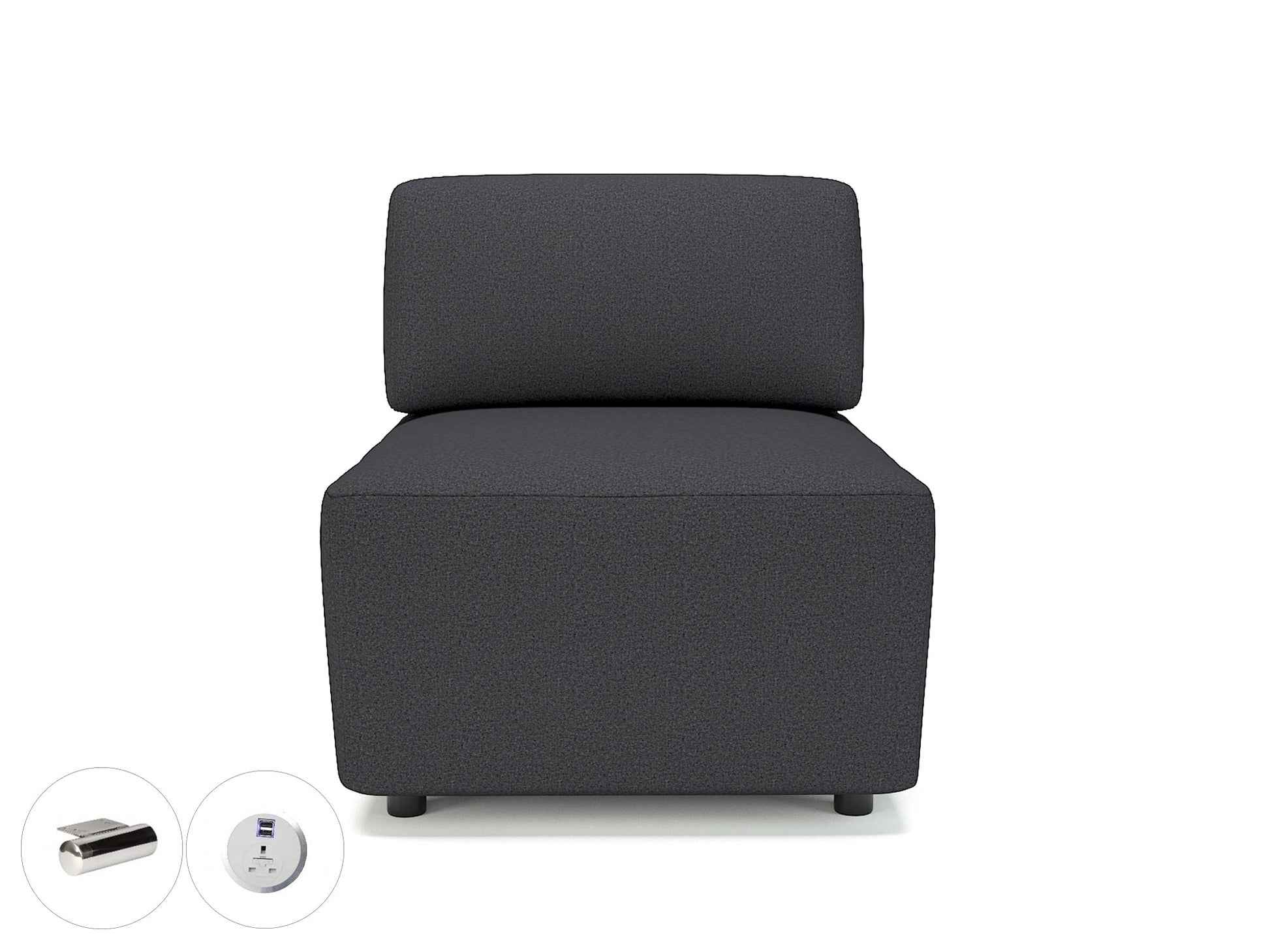 Office furniture loomis-65cm-wide-modular-unit-in-warwick-dolly-fabric-with-socket Dynamic  Light Wood Colour Lagoon 