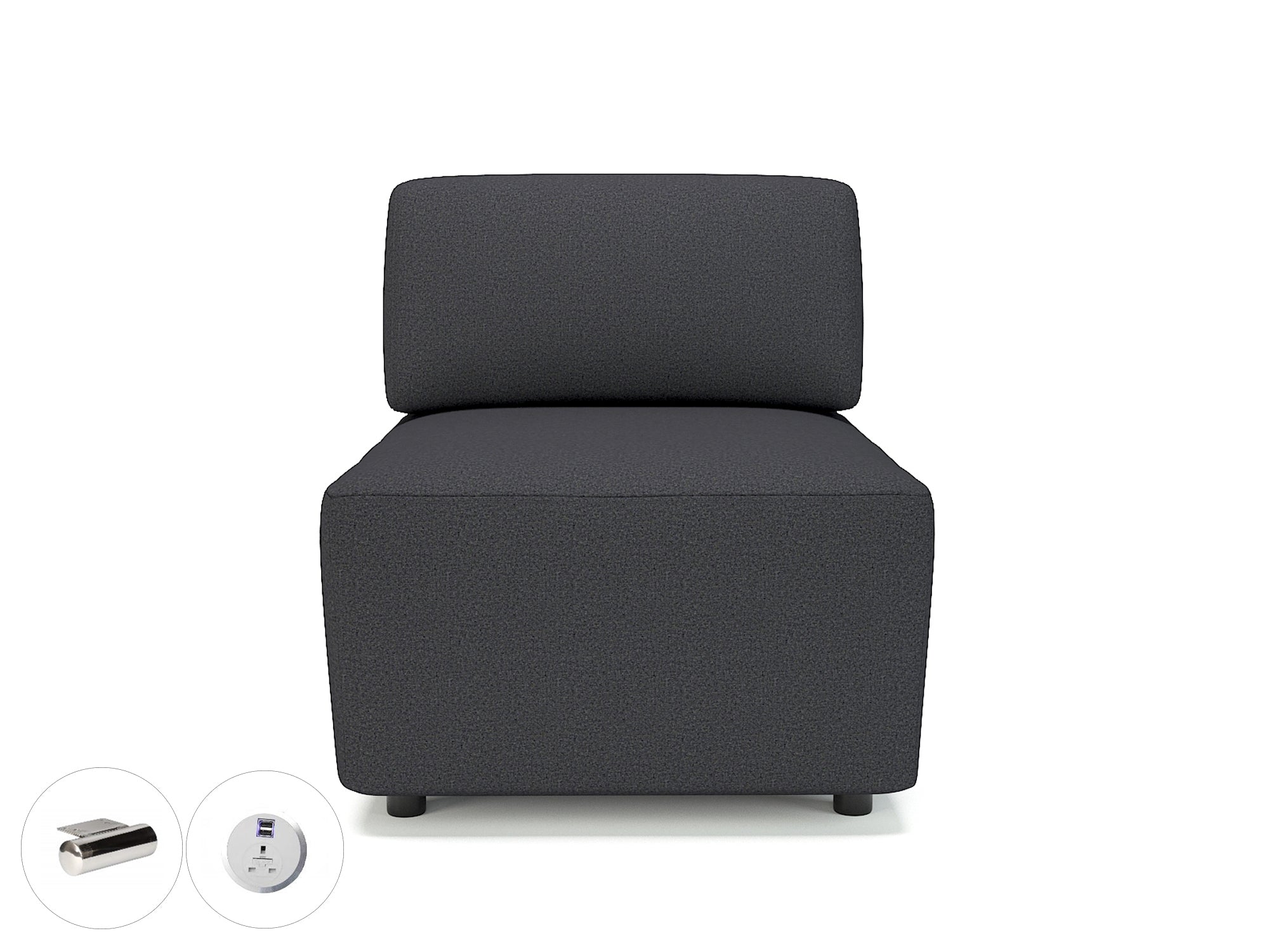 Office furniture loomis-65cm-wide-modular-unit-in-warwick-dolly-fabric-with-socket Dynamic  Light Wood Colour Lagoon 