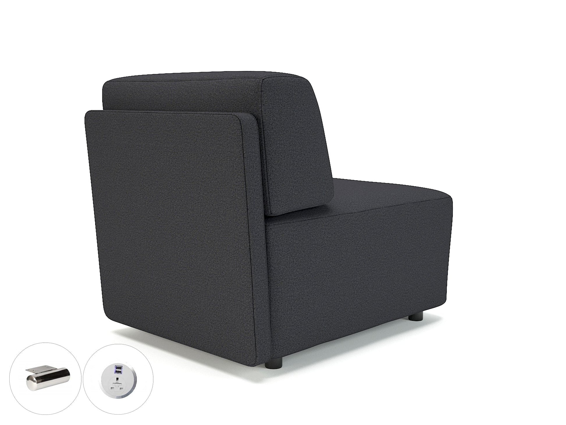 Office furniture loomis-65cm-wide-modular-unit-in-warwick-dolly-fabric-with-socket Dynamic  Chrome Colour Linen 