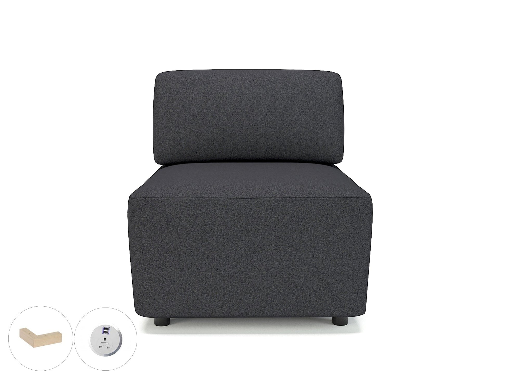 Office furniture loomis-65cm-wide-modular-unit-in-warwick-dolly-fabric-with-socket Dynamic  Light Wood Colour Marmalade 