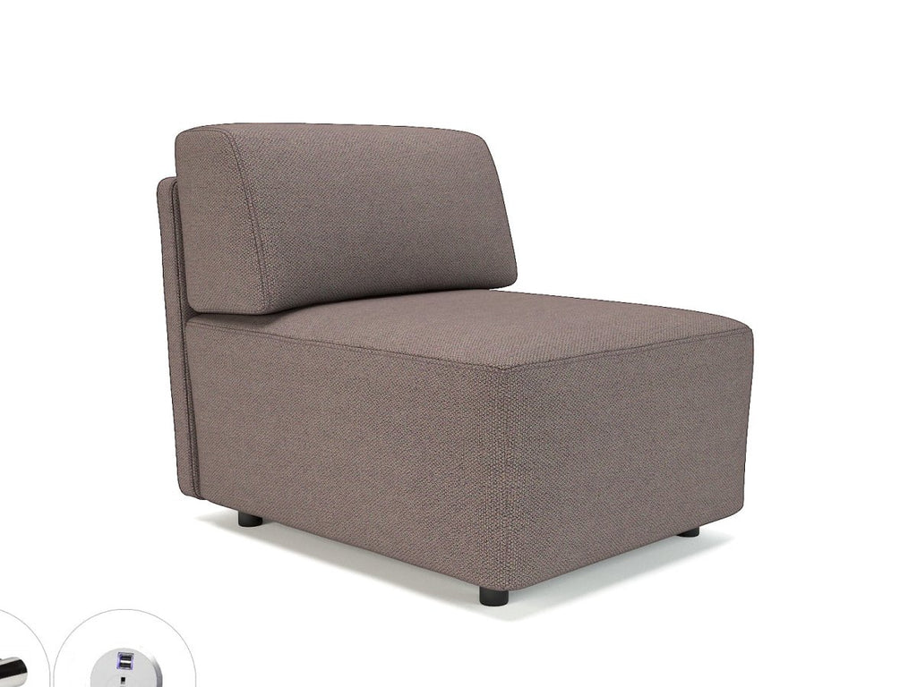 Office furniture loomis-65cm-wide-modular-unit-in-camira-era-fabric-with-socket Dynamic   Colour  