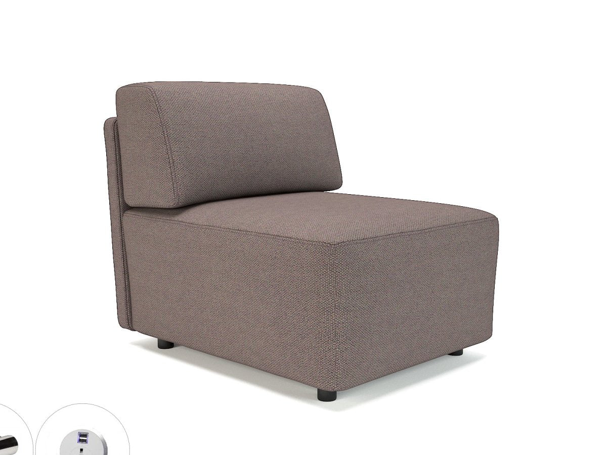 Office furniture loomis-65cm-wide-modular-unit-in-camira-era-fabric-with-socket Dynamic   Colour  