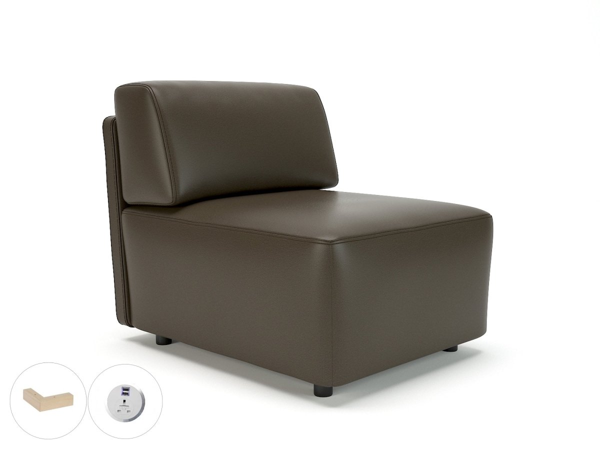 Office furniture loomis-65cm-wide-modular-unit-in-cristina-marrone-ultima-faux-leather-with-socket Dynamic   Colour  