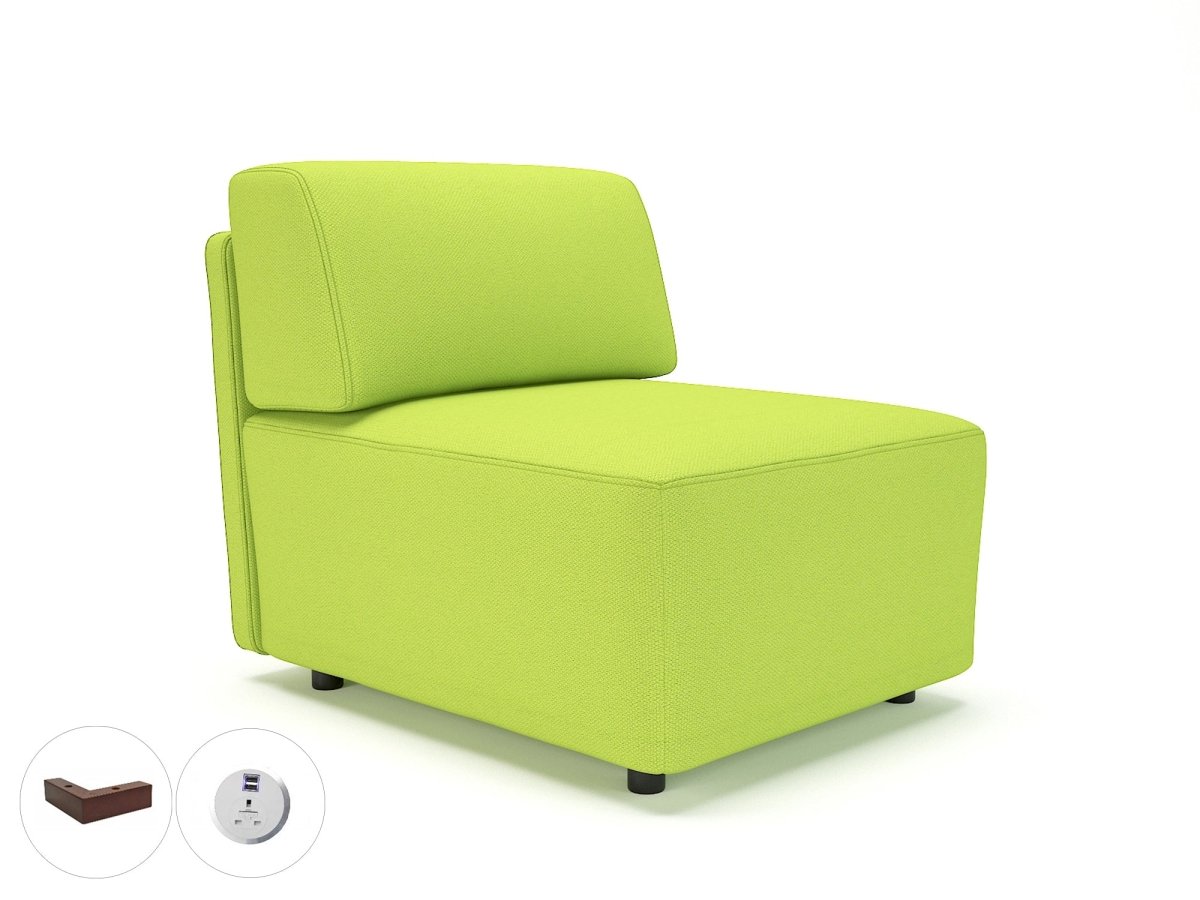 Office furniture loomis-65cm-wide-modular-unit-in-camira-era-fabric-with-socket Dynamic   Colour  