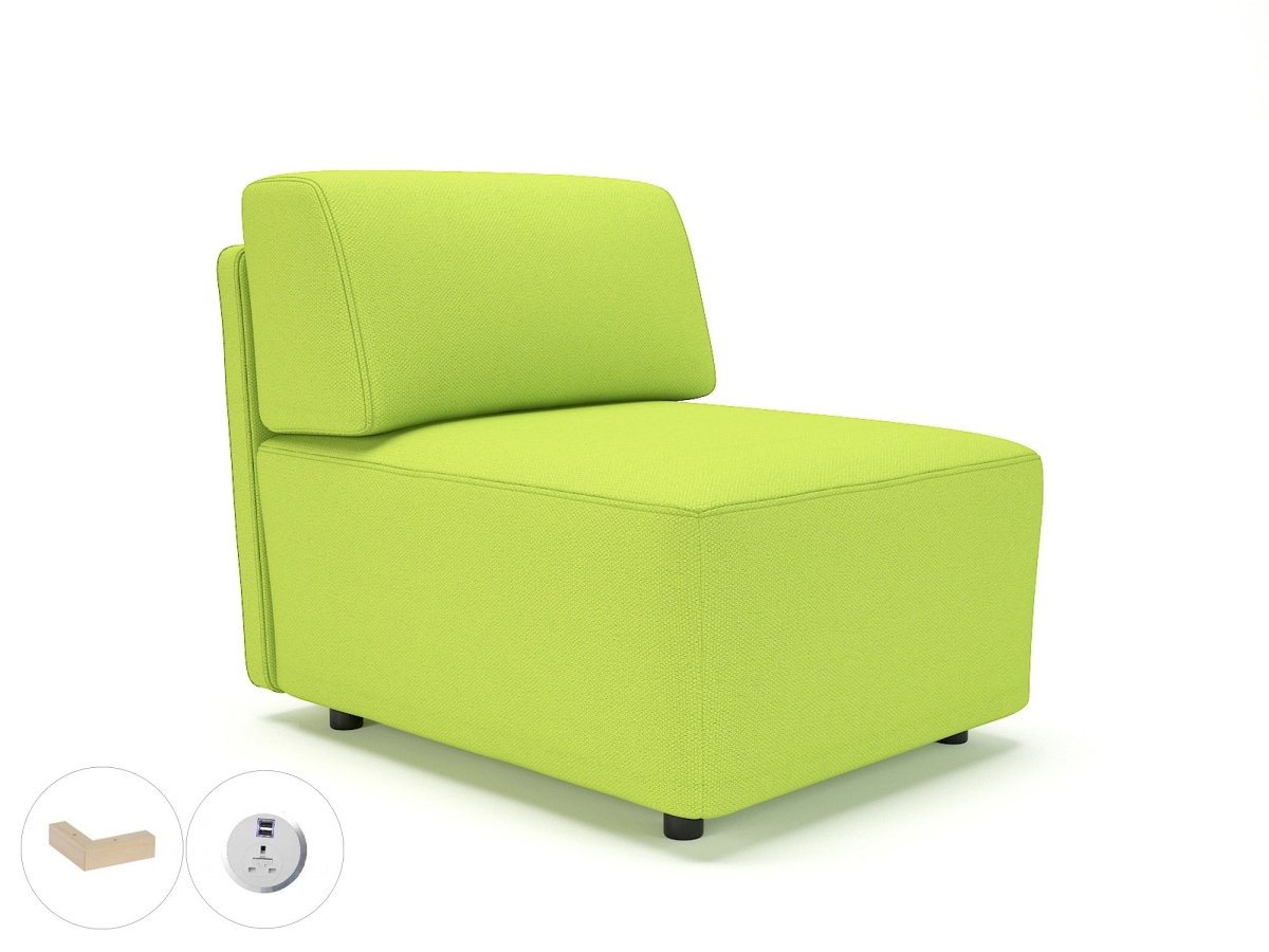 Office furniture loomis-65cm-wide-modular-unit-in-camira-era-fabric-with-socket Dynamic   Colour  