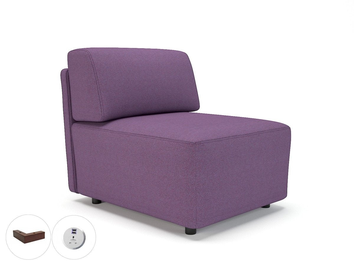 Office furniture loomis-65cm-wide-modular-unit-in-camira-era-fabric-with-socket Dynamic   Colour  
