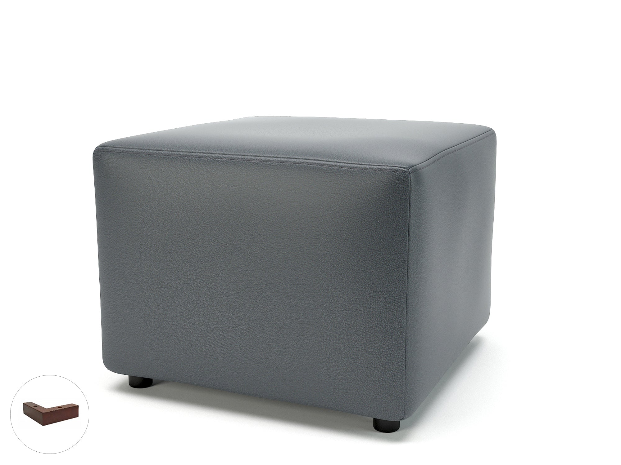 Office furniture crofton-62cm-square-in-cristina-marrone-ultima-faux-leather Dynamic  Ebony Wood Colour Chalk 