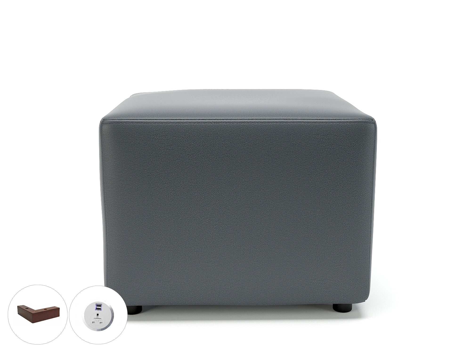 crofton-62cm-square-in-cristina-marrone-ultima-faux-leather-with-socket Dynamic  Light Wood Colour Atlantic 