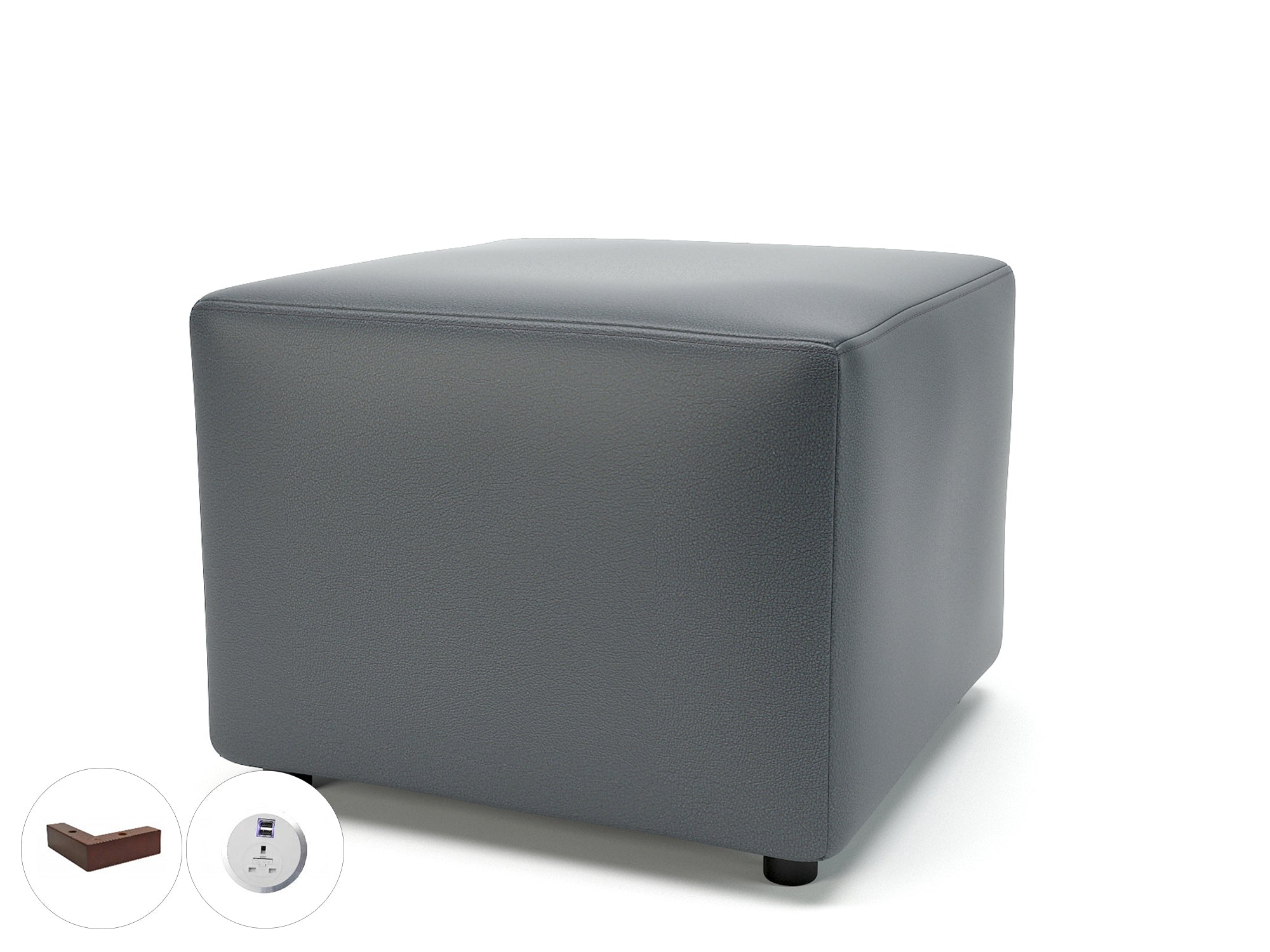 crofton-62cm-square-in-cristina-marrone-ultima-faux-leather-with-socket Dynamic  Ebony Wood Colour Chalk 