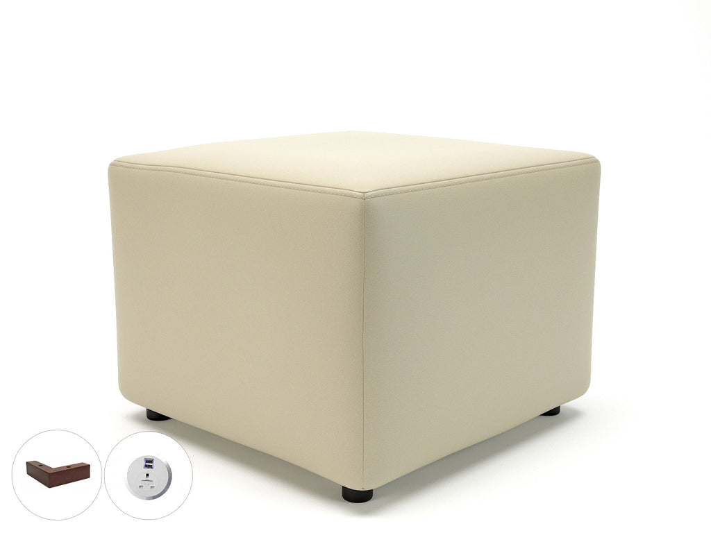 crofton-62cm-square-in-cristina-marrone-ultima-faux-leather-with-socket Dynamic  Ebony Wood Colour Cream 