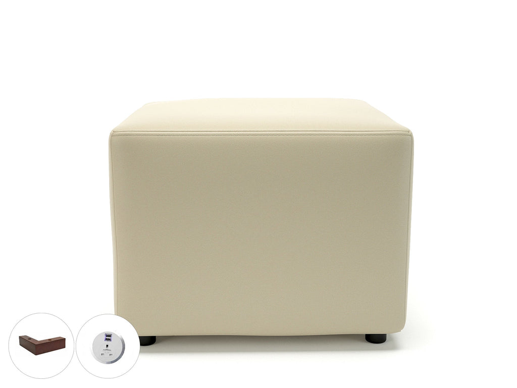 crofton-62cm-square-in-cristina-marrone-ultima-faux-leather-with-socket Dynamic  Light Wood Colour Cream 