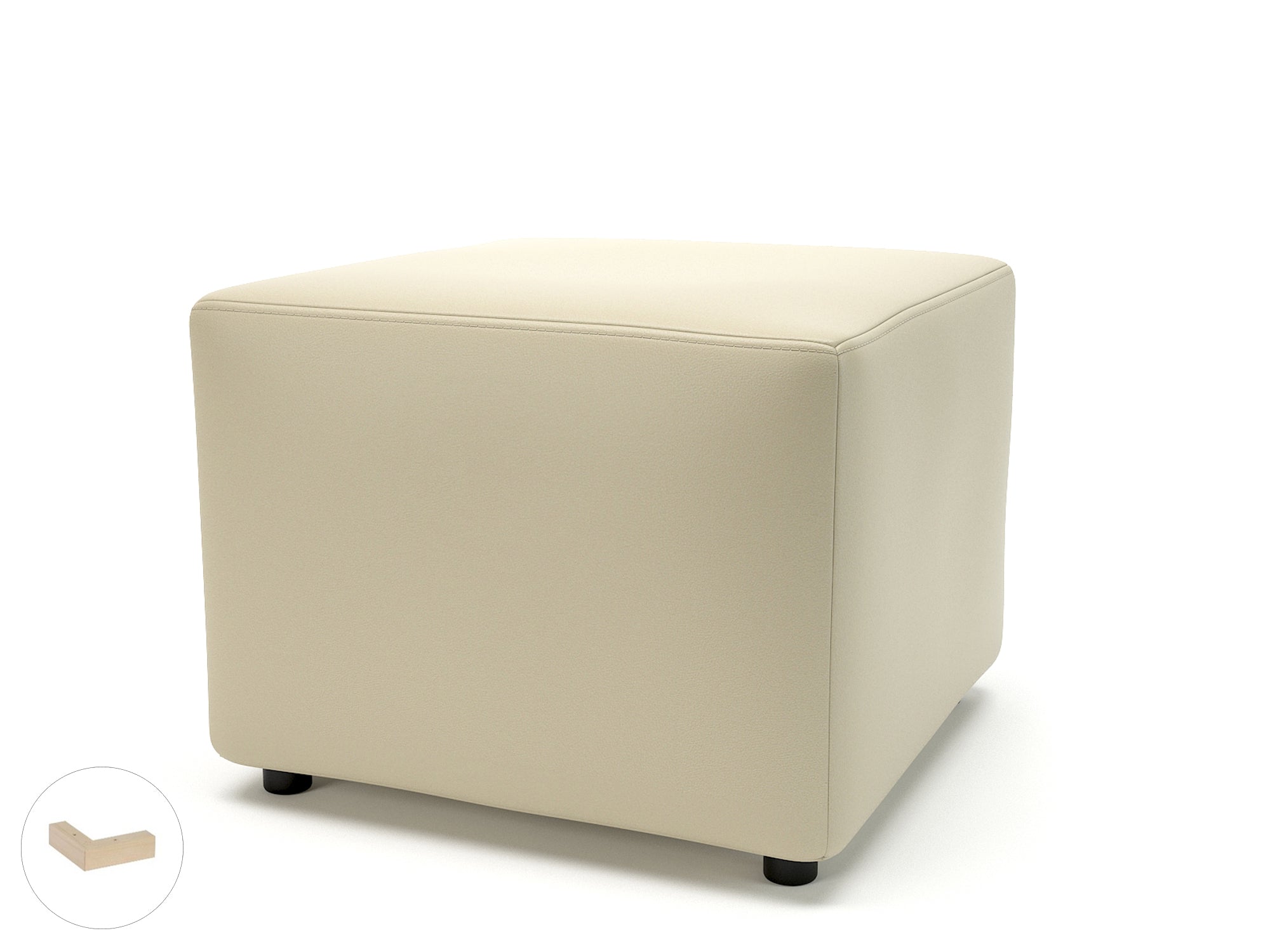 Office furniture crofton-62cm-square-in-cristina-marrone-ultima-faux-leather Dynamic  Light Wood Colour Steel 