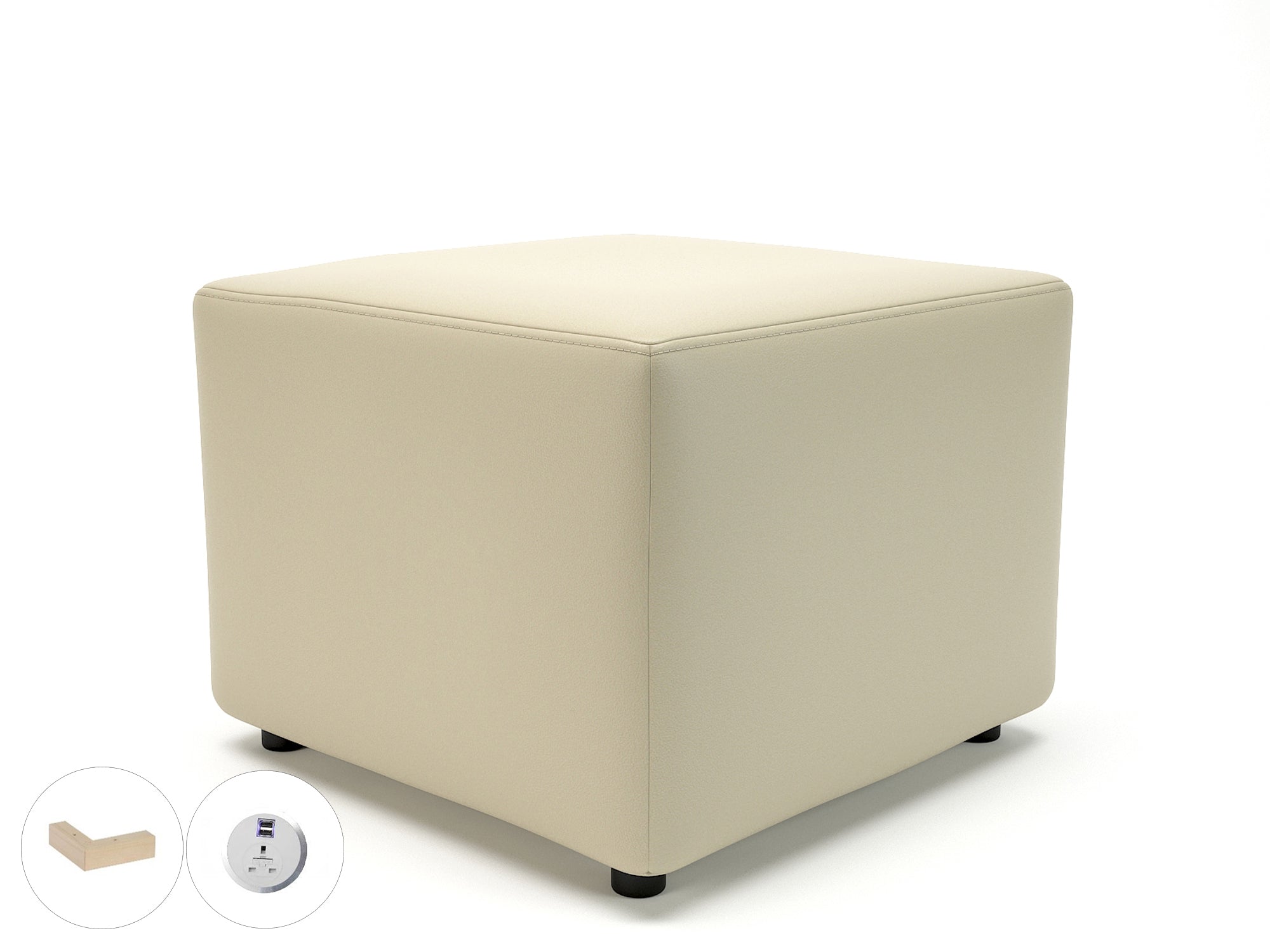 crofton-62cm-square-in-cristina-marrone-ultima-faux-leather-with-socket Dynamic  Light Wood Colour Mocha 