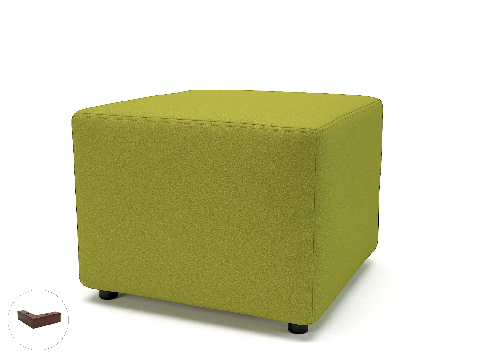 Office furniture crofton-62cm-square-in-warwick-dolly-fabric Dynamic  Ebony Wood Colour Denim 