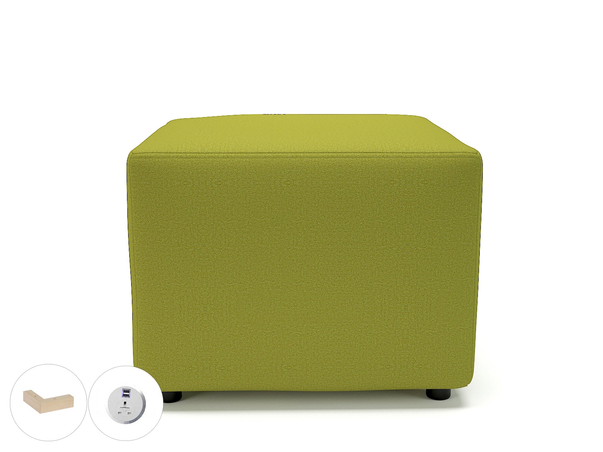 Office furniture crofton-62cm-square-in-warwick-dolly-fabric-with-socket Dynamic  Ebony Wood Colour Ebony 