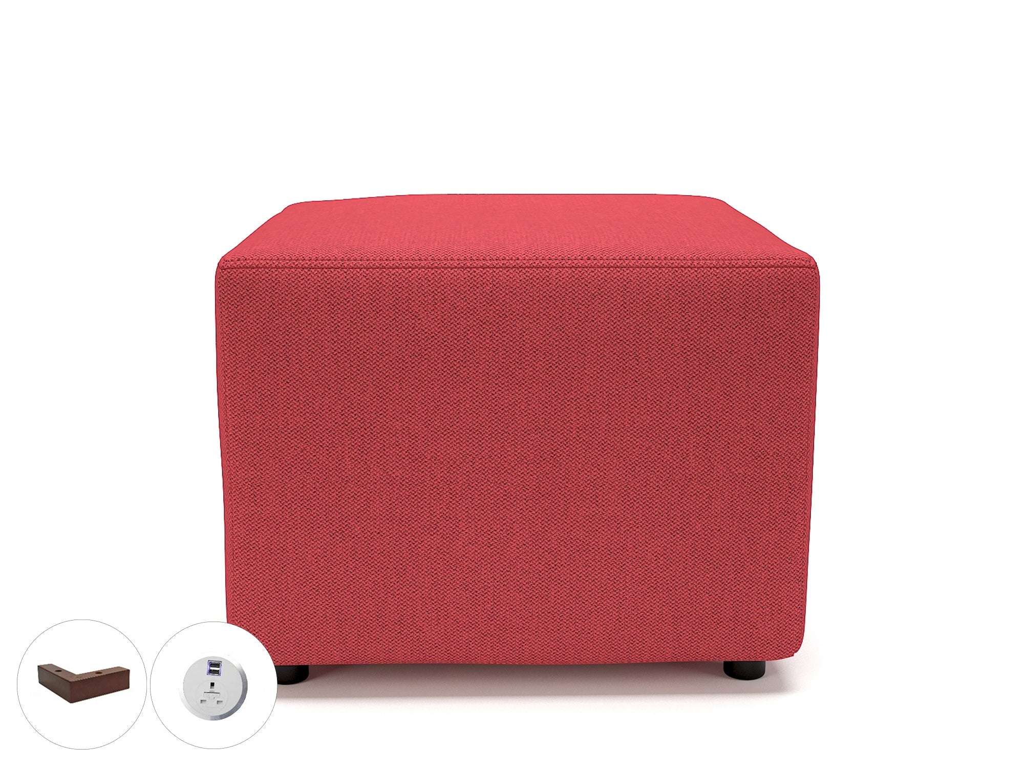 Office furniture crofton-62cm-square-in-camira-era-fabric-with-socket Dynamic  Light Wood Colour Cycle 