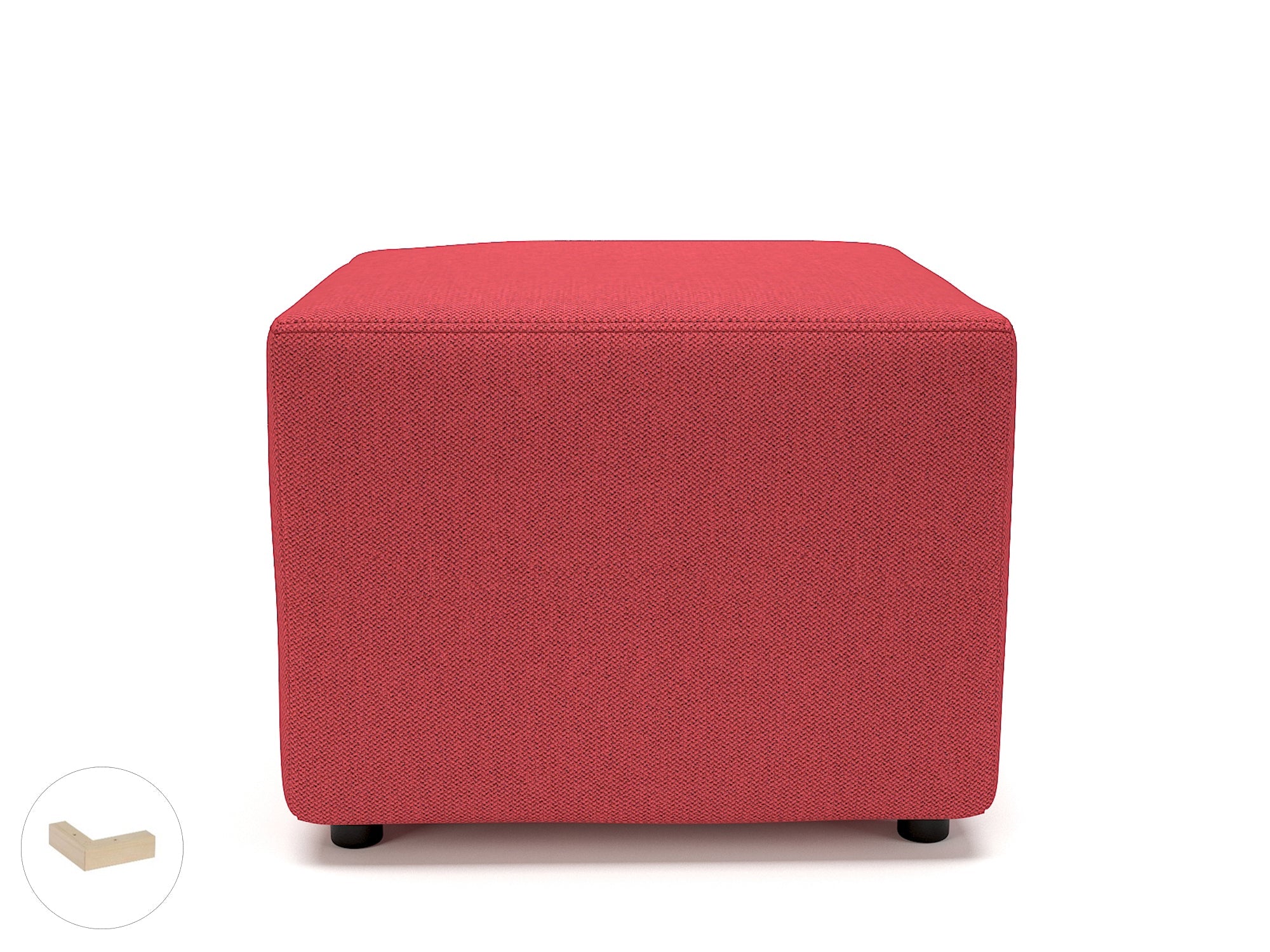Office furniture crofton-62cm-square-in-camira-era-fabric Dynamic  Ebony Wood Colour Forward 